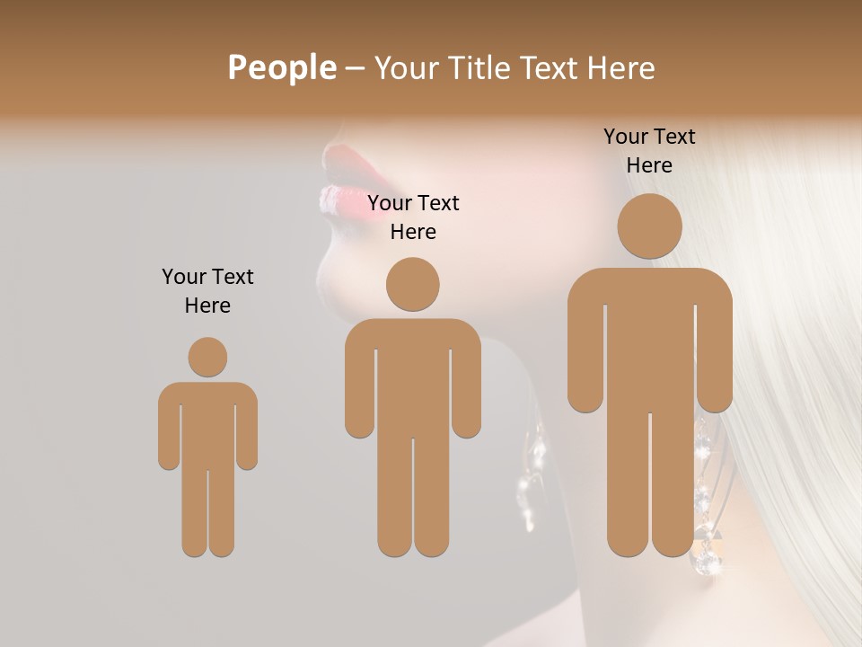 White Wavy Blond PowerPoint Template