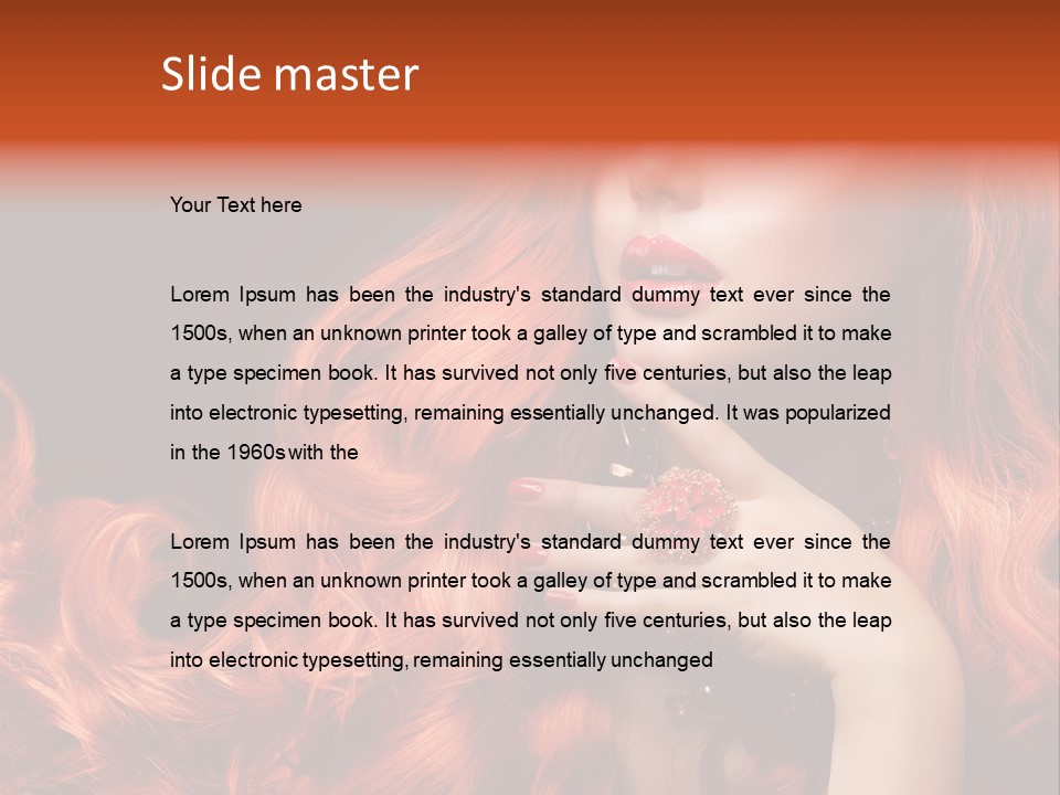 Woman Hairstyle Perfect PowerPoint Template