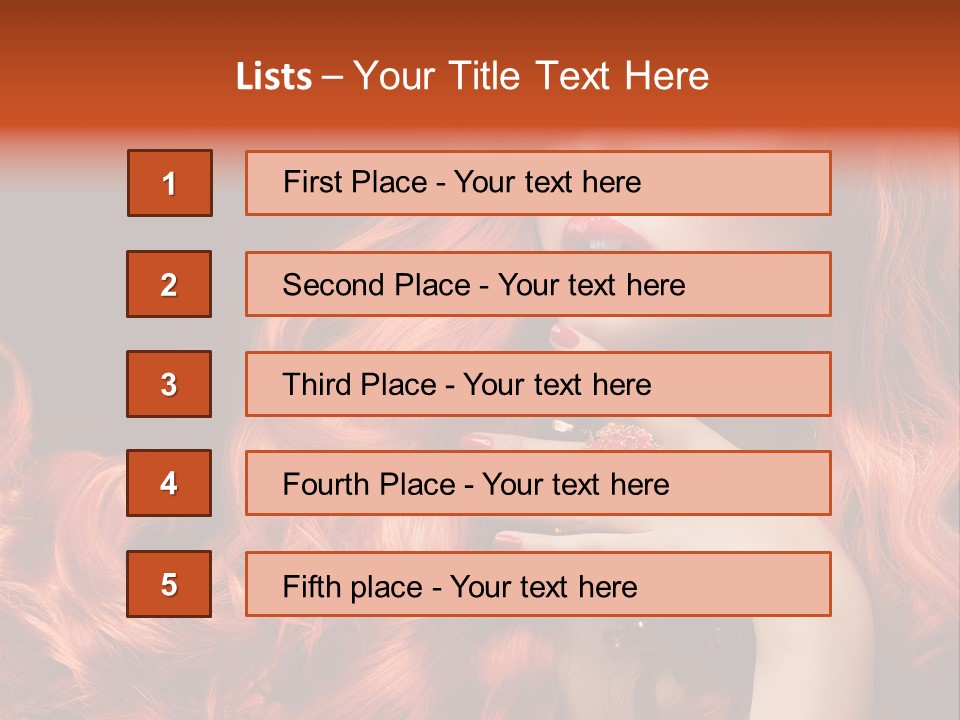 Woman Hairstyle Perfect PowerPoint Template
