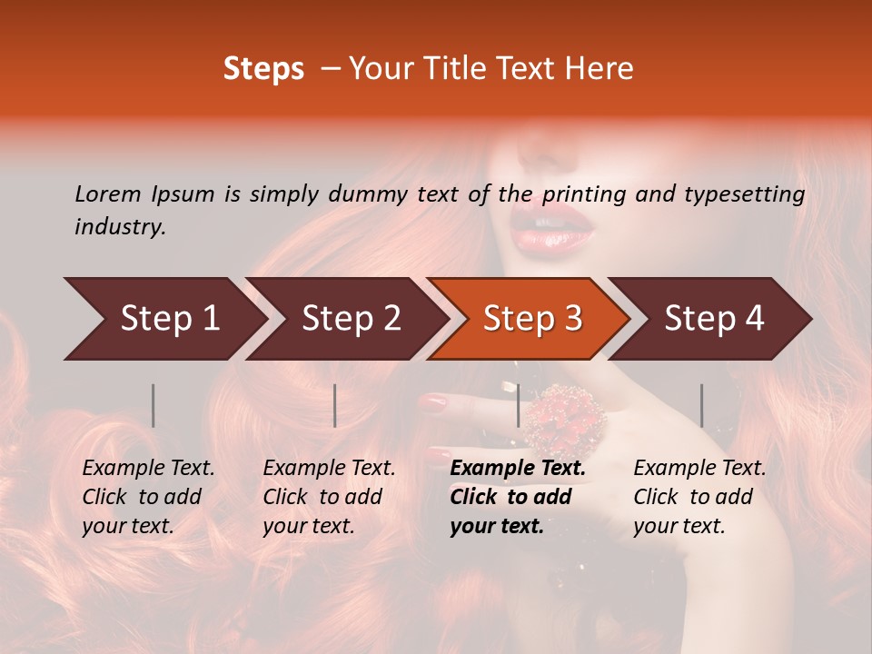 Woman Hairstyle Perfect PowerPoint Template