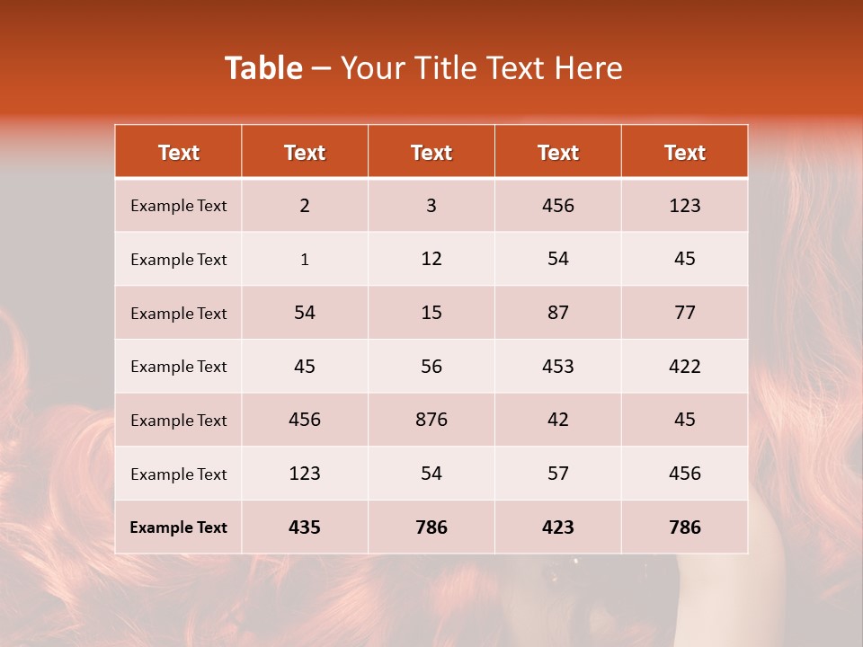 Woman Hairstyle Perfect PowerPoint Template