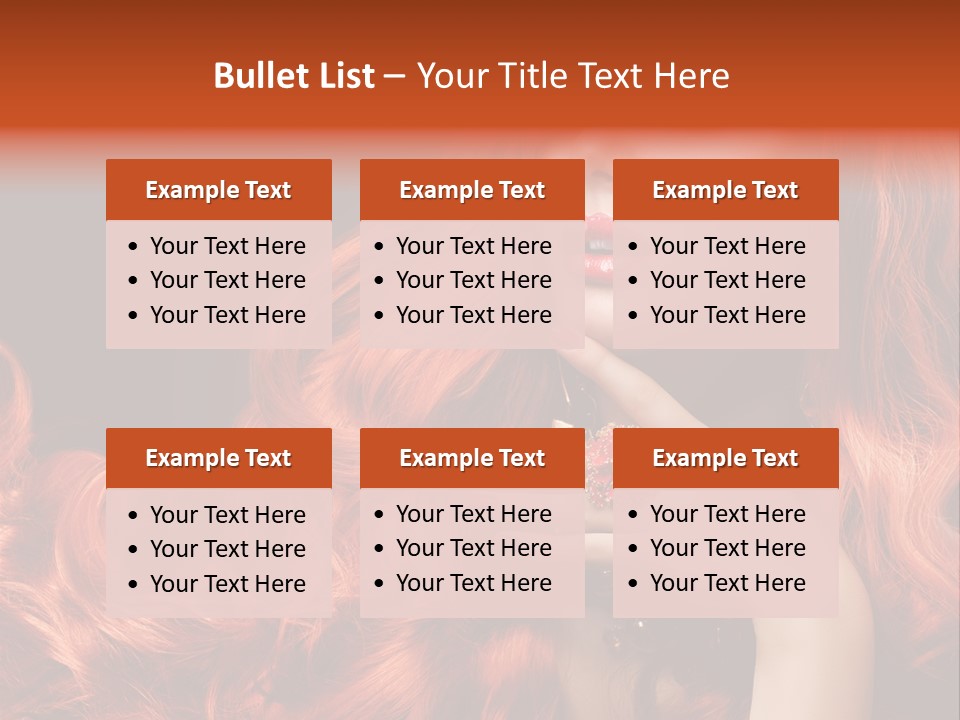 Woman Hairstyle Perfect PowerPoint Template
