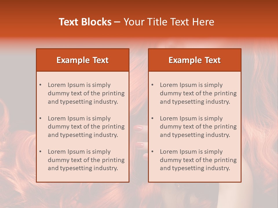 Woman Hairstyle Perfect PowerPoint Template