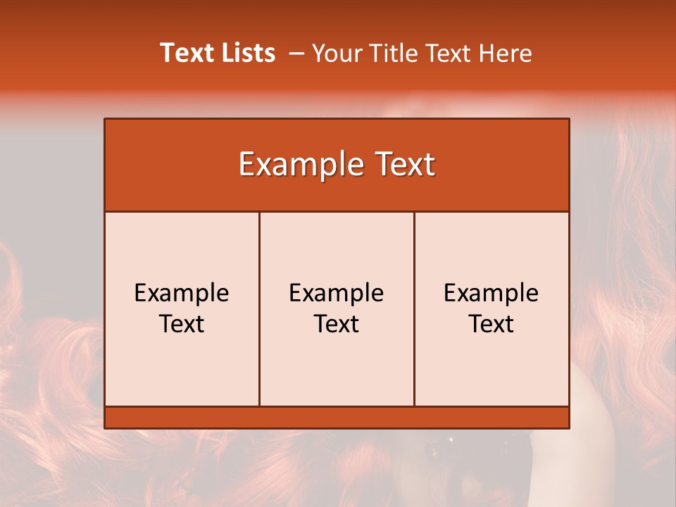 Woman Hairstyle Perfect PowerPoint Template