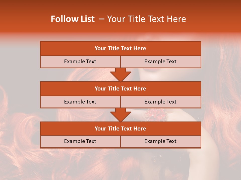 Woman Hairstyle Perfect PowerPoint Template