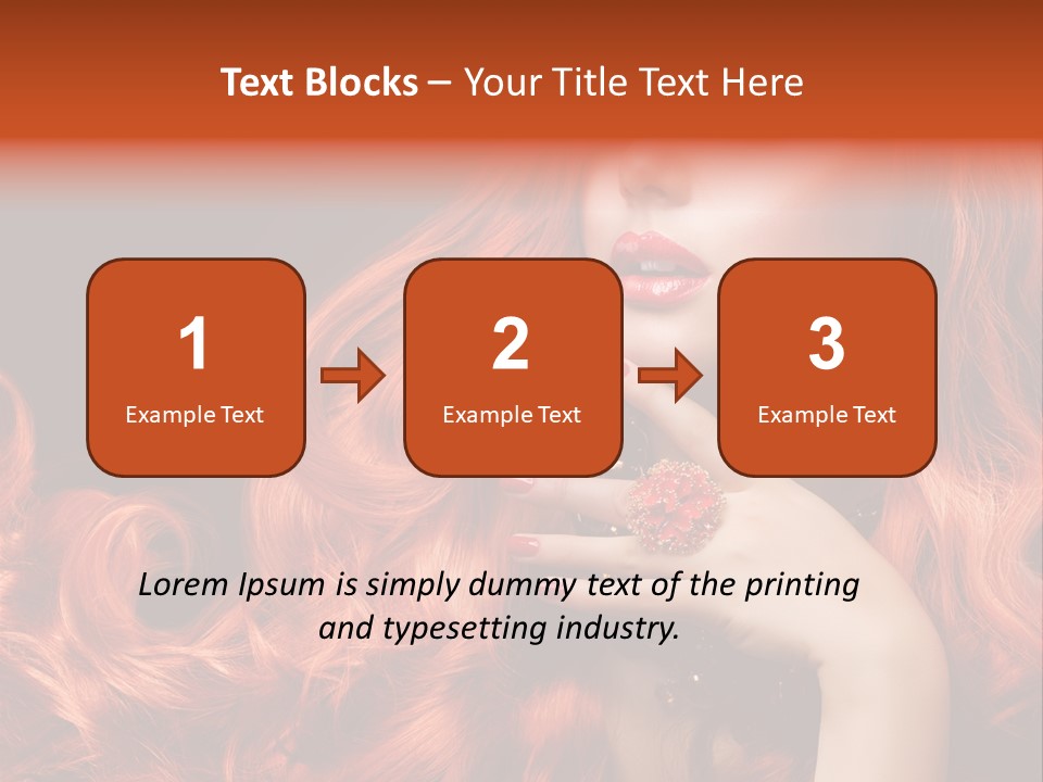 Woman Hairstyle Perfect PowerPoint Template