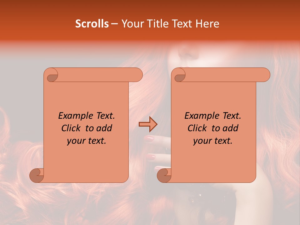 Woman Hairstyle Perfect PowerPoint Template