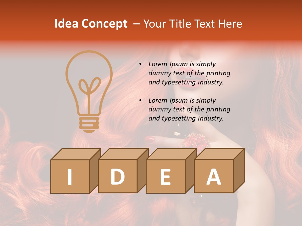 Woman Hairstyle Perfect PowerPoint Template