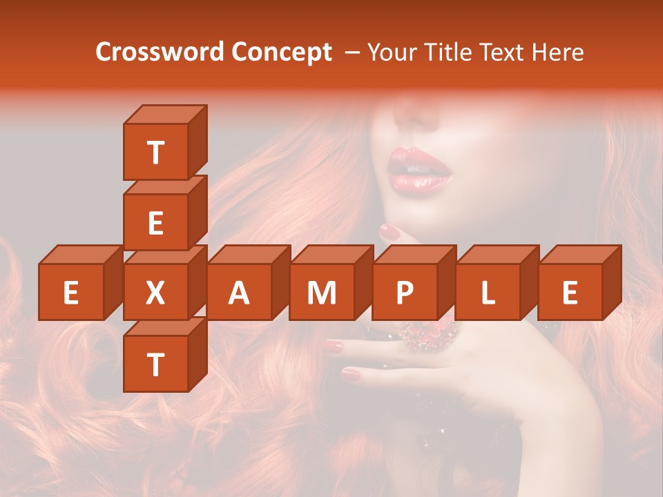 Woman Hairstyle Perfect PowerPoint Template