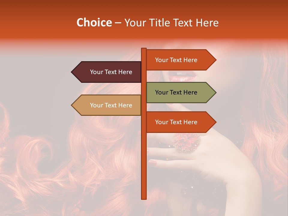 Woman Hairstyle Perfect PowerPoint Template