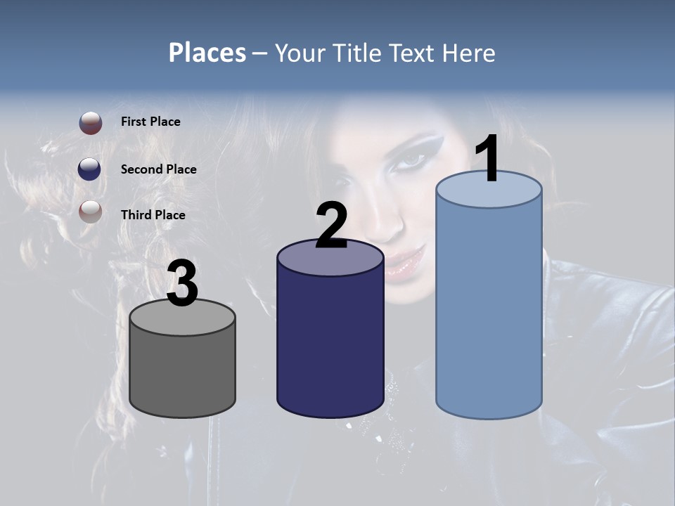 Slim Girl Glamor PowerPoint Template