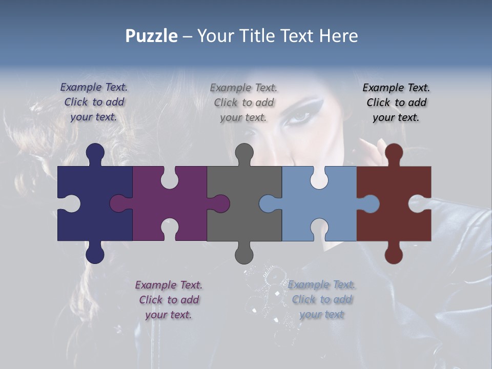 Slim Girl Glamor PowerPoint Template