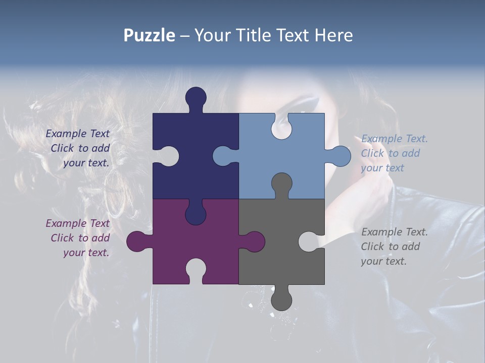 Slim Girl Glamor PowerPoint Template
