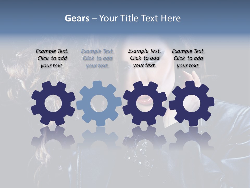 Slim Girl Glamor PowerPoint Template
