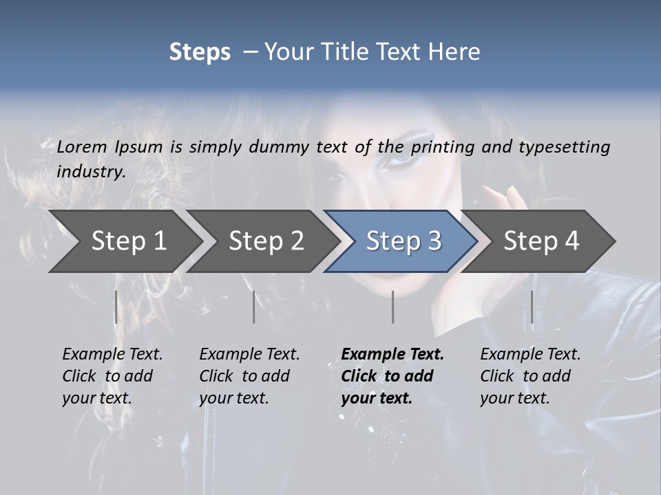 Slim Girl Glamor PowerPoint Template