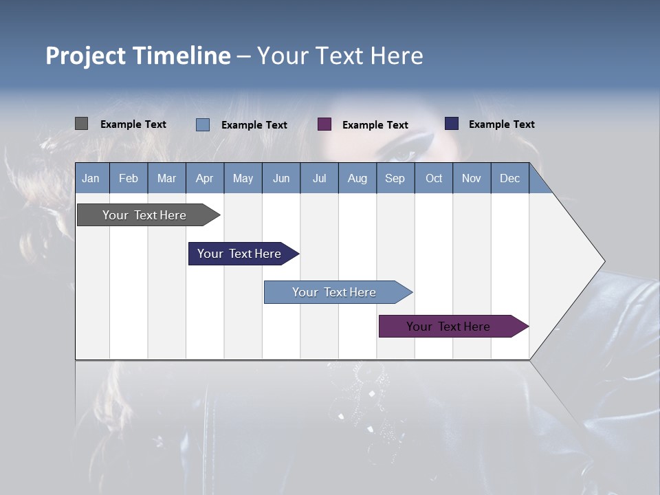 Slim Girl Glamor PowerPoint Template