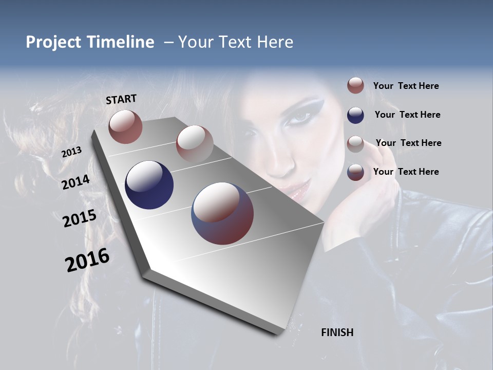 Slim Girl Glamor PowerPoint Template