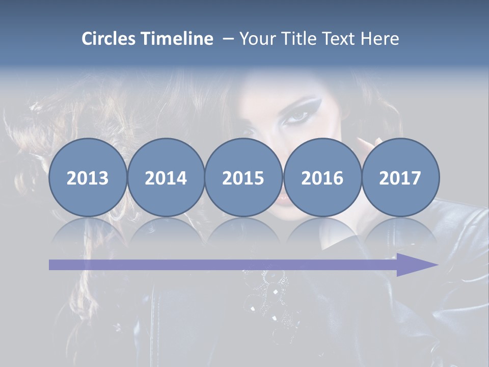 Slim Girl Glamor PowerPoint Template