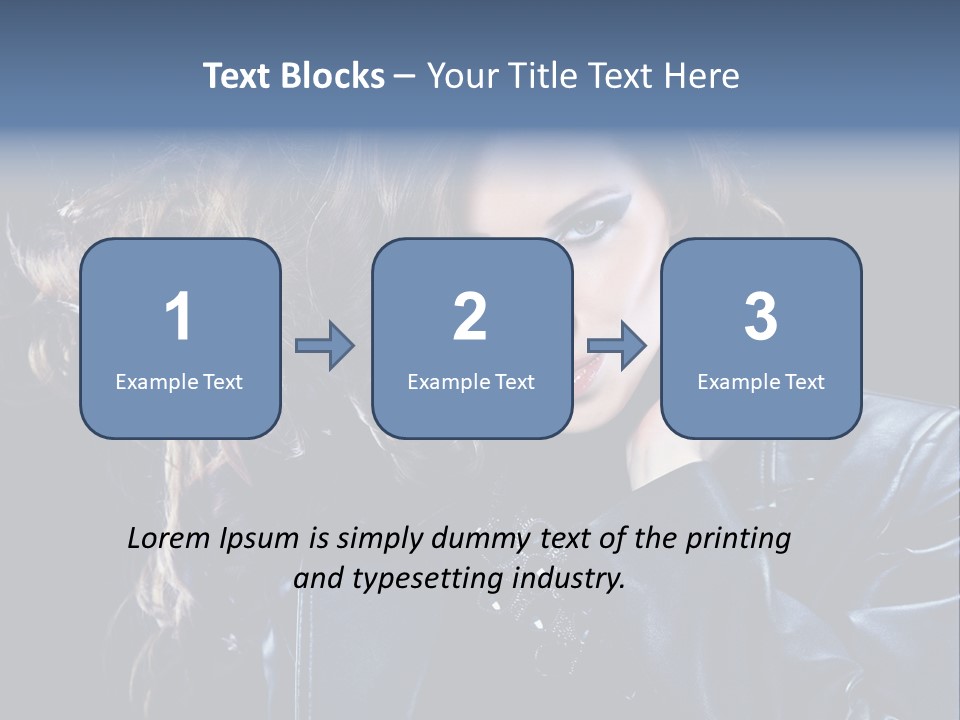 Slim Girl Glamor PowerPoint Template