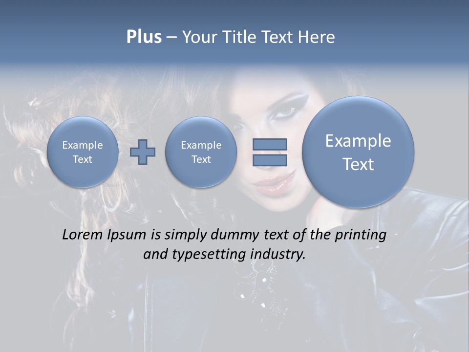 Slim Girl Glamor PowerPoint Template