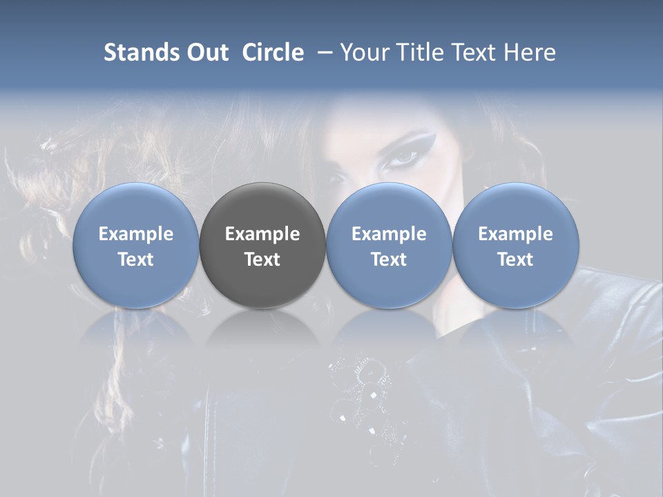Slim Girl Glamor PowerPoint Template