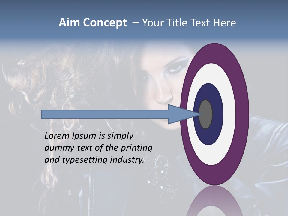 Slim Girl Glamor PowerPoint Template