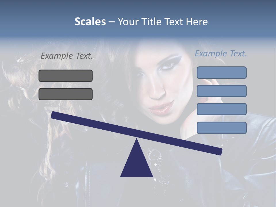 Slim Girl Glamor PowerPoint Template
