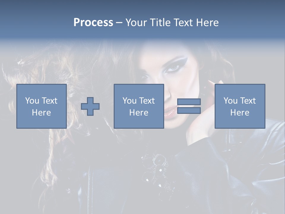 Slim Girl Glamor PowerPoint Template