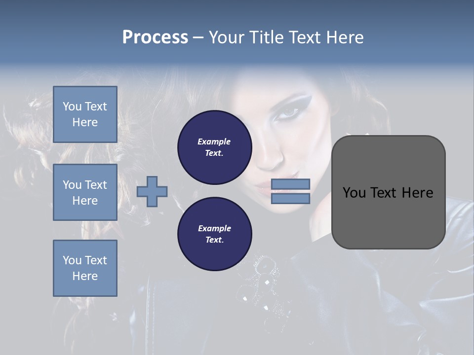 Slim Girl Glamor PowerPoint Template