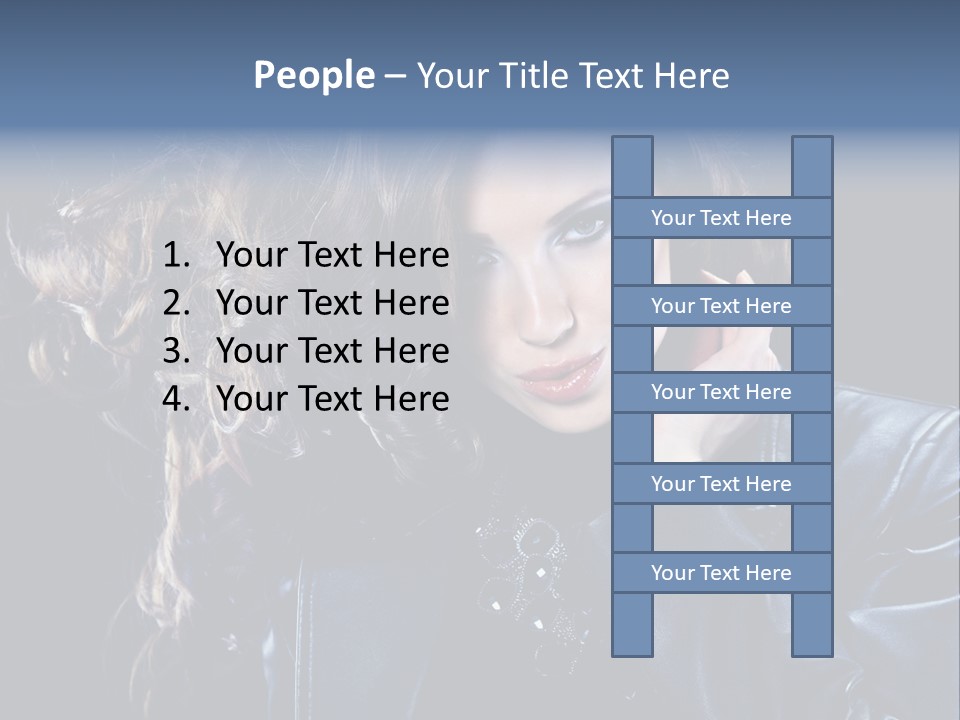 Slim Girl Glamor PowerPoint Template