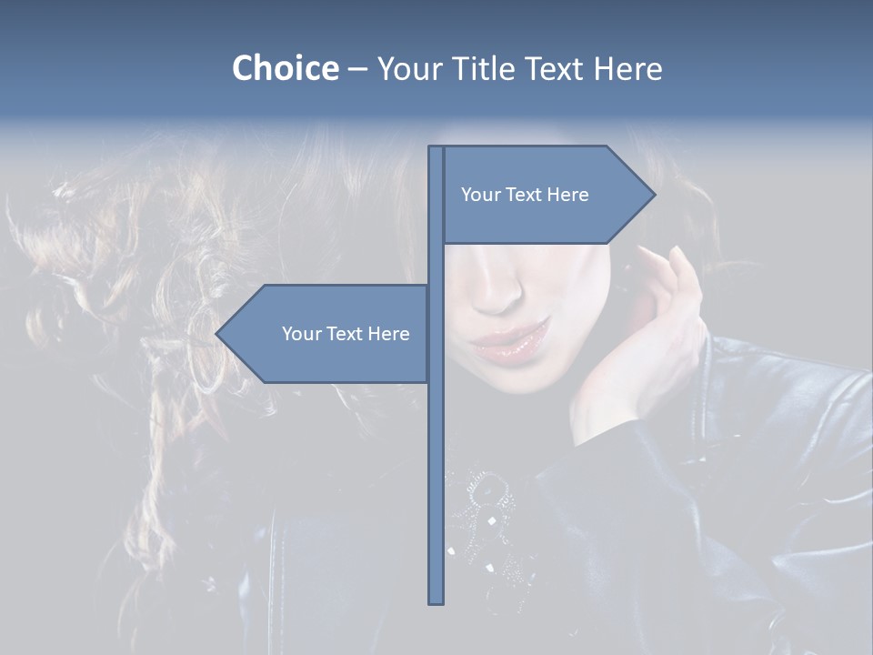 Slim Girl Glamor PowerPoint Template