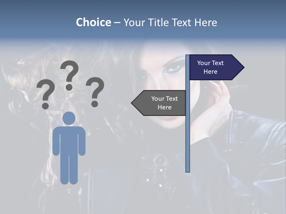 Slim Girl Glamor PowerPoint Template