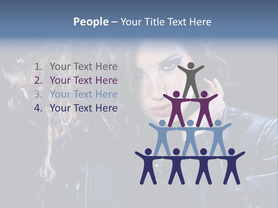 Slim Girl Glamor PowerPoint Template