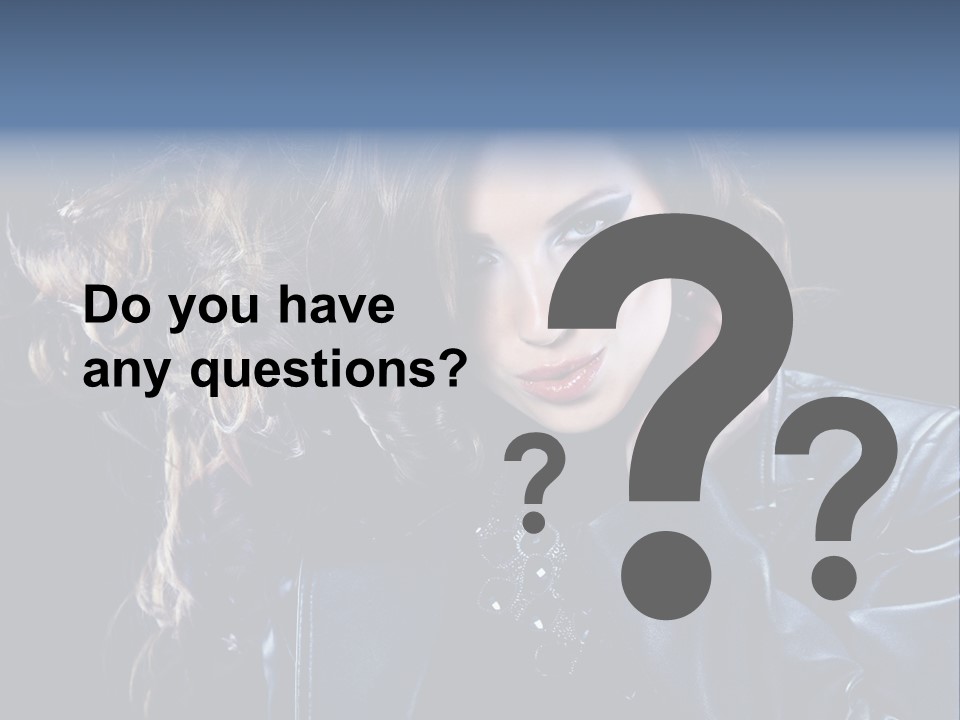 Slim Girl Glamor PowerPoint Template