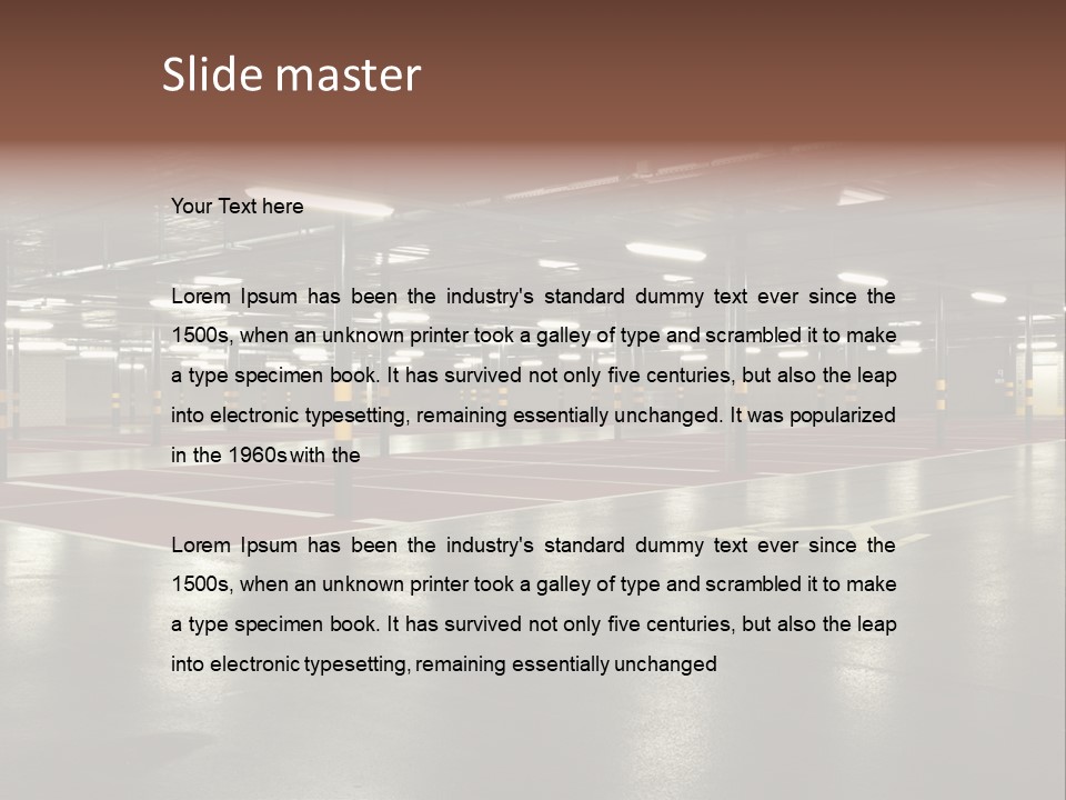 Lights Column Pillar PowerPoint Template