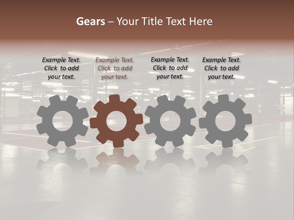 Lights Column Pillar PowerPoint Template