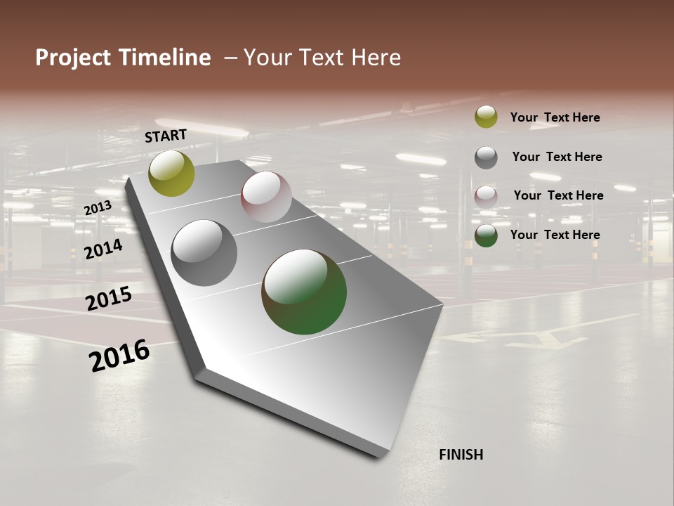 Lights Column Pillar PowerPoint Template