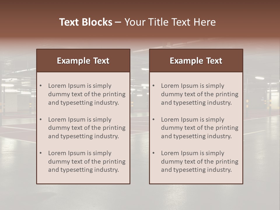 Lights Column Pillar PowerPoint Template