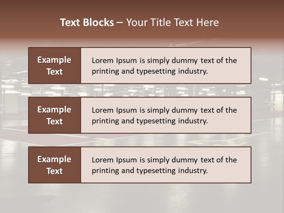 Lights Column Pillar PowerPoint Template