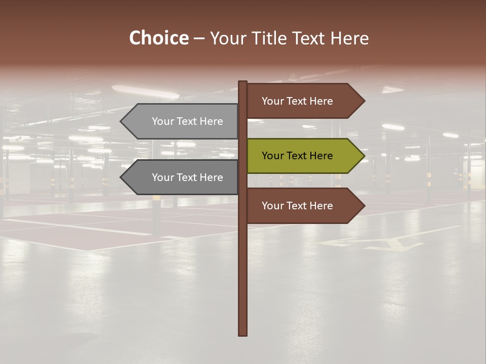 Lights Column Pillar PowerPoint Template