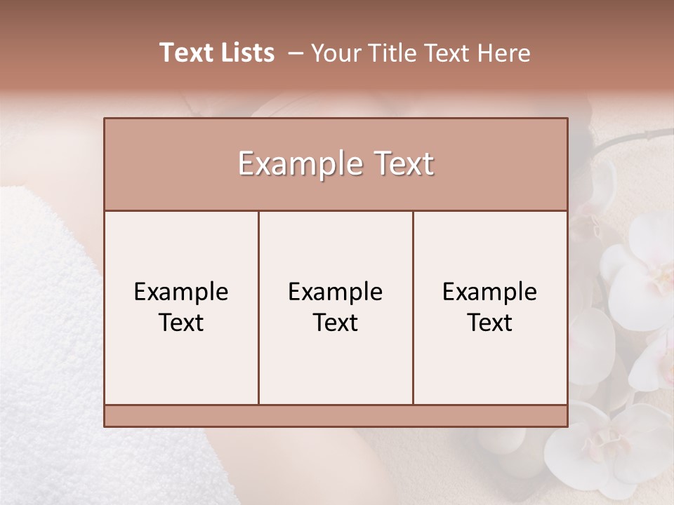 Salon Treatment Pamper PowerPoint Template