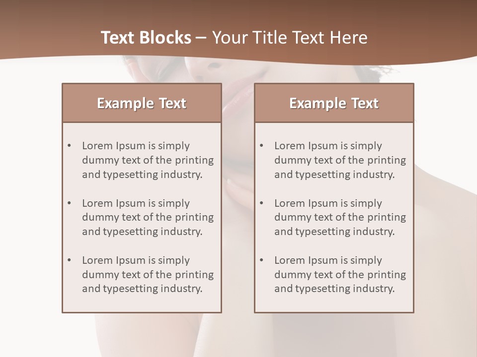Emotions Cream Touch PowerPoint Template