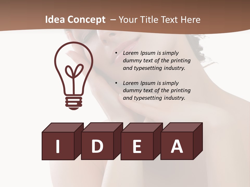 Emotions Cream Touch PowerPoint Template