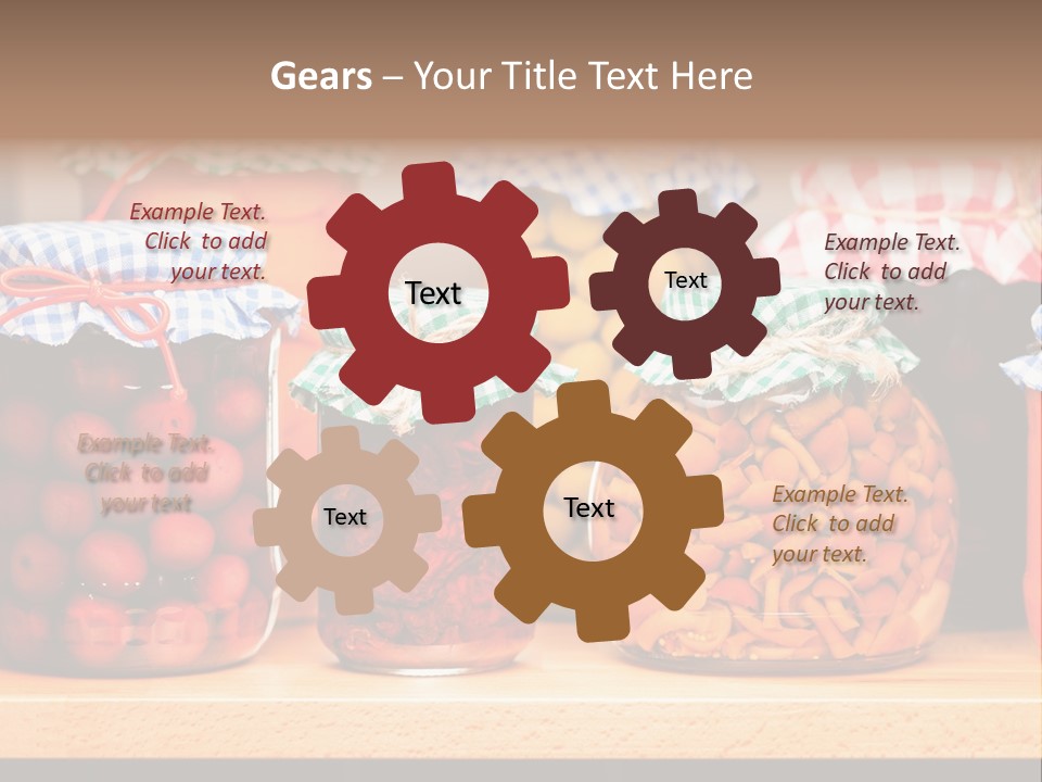 Fruit Preserve Wooden PowerPoint Template