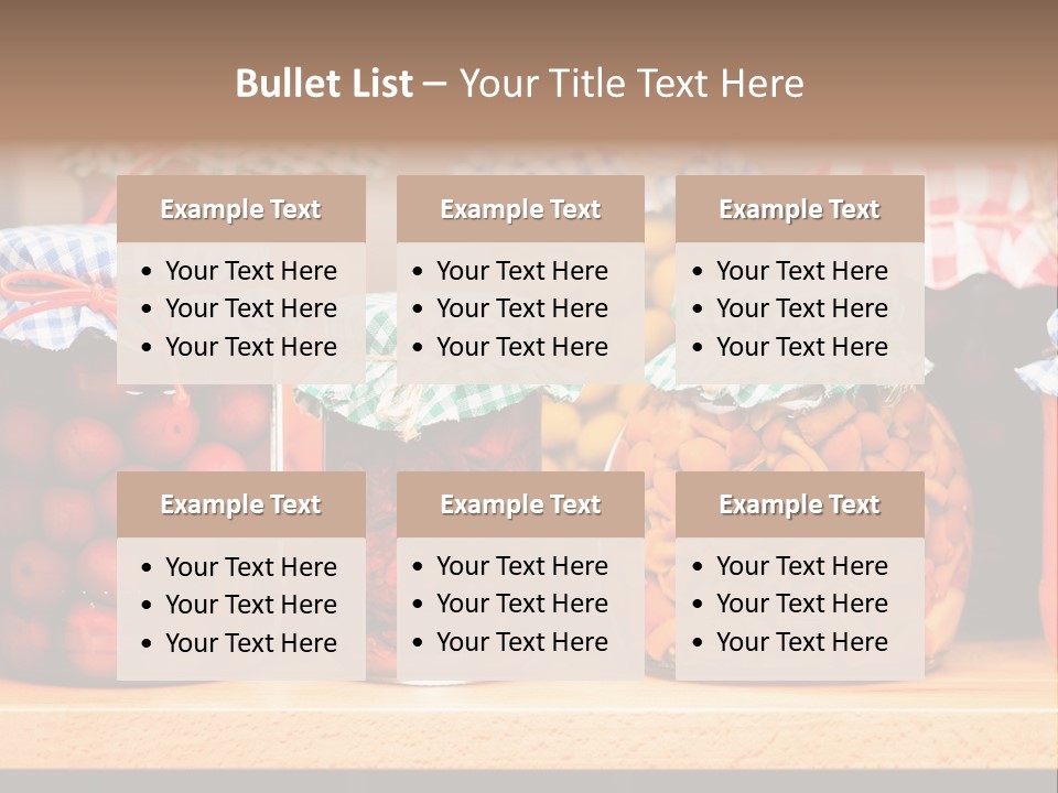 Fruit Preserve Wooden PowerPoint Template