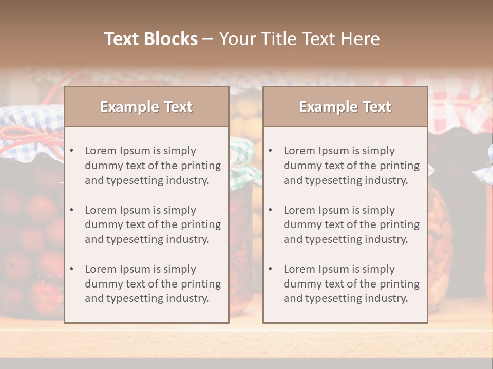Fruit Preserve Wooden PowerPoint Template