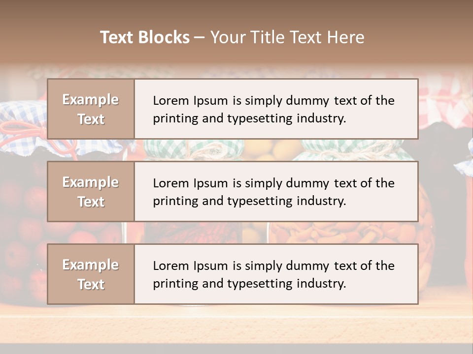Fruit Preserve Wooden PowerPoint Template
