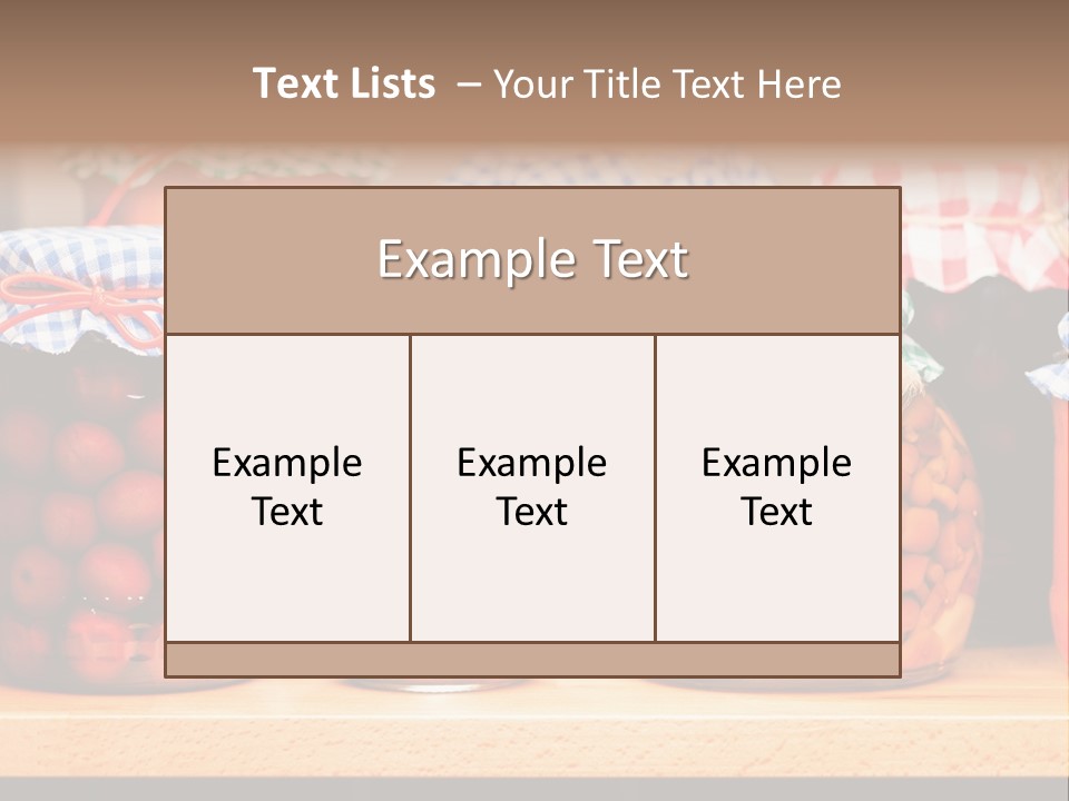 Fruit Preserve Wooden PowerPoint Template