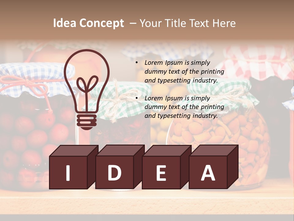 Fruit Preserve Wooden PowerPoint Template