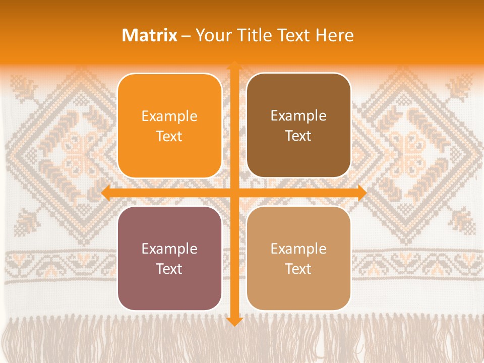 Design Cross Stitch Art PowerPoint Template